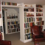 Built in bookshelves