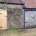 Bespoke oak door to match existing