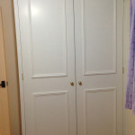 Painted double wardrobe