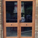 Oak French doors